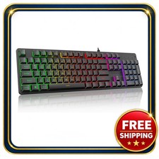 Redragon K521 Wired Mechanical Gaming Keyboard 104 Keys Rainbow LED picture