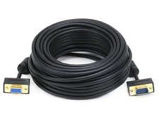 Ultra Slim SVGA Super VGA M/F Monitor Cable - 50 Feet With Ferrites | 30/32AWG picture