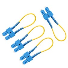 GwliUni 4 PCS Single Mode Loopback Plug Tester SC-UPC Fiber Optical Duplex Ca... picture