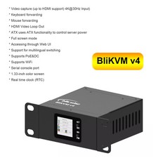 BliKVMv4 Over IP PoE HDMI Loop Out Process Control Operation Maintenance IPKVM. picture