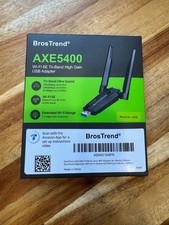 BrosTrend AXE5400 WiFi 6E USB Adapter Tri-Band 6GHz 5GHz 2.4GHz AX8 picture