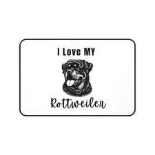 I Love My Rottweiler desk mat Lover Rottweiler Mousepad WA42 picture
