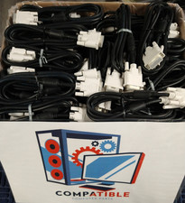 **LOT OF 78 -  6' ft DVI-D CABLES MALE TO MALE VIDEO COMPUTER PC MONITOR CORDS** picture
