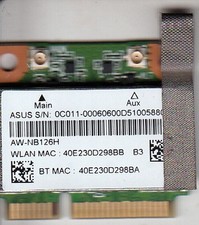 ASUS AW-NB126H ATHEROS AR5B225 ADVANCED-N MINI-PCIE WIFI W/BT CARD, 10 PAK - NEW picture