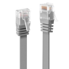 LINDY 2m Cat.6 U/UTP Flat Network Cable, Grey picture