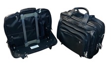 McKlein Black Leather Rolling 18