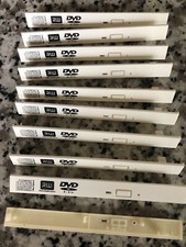 Lot 10 White Bezel faceplate for 12.7mm Optical Drive (CD/DVDRW logo) picture