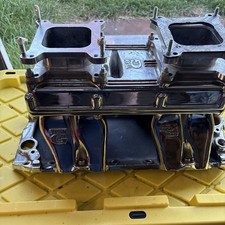Team G Super Ram 5979 BBC Rec Port Tunnel Ram Chrome 2x4 IHRA NHRA Team G Chevy picture