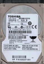 Toshiba MK5061GSYN HDD2F22 F VL01 B F/W: A0/MH000C 500GB THAILAND picture