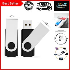 2 Pack 8GB USB Flash Drive USB 2.0 Thumb Drives Jump Drive Fold Storage Memor... picture
