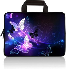 Case for 7-9 inch Tablets, Shock-Proof Neoprene Zipper Handle Pouch, Purple Butt picture