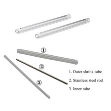 600Pcs Fiber Optic Splice Fusion Sleeves, Fiber Heat Shrink Splice Protector,... picture
