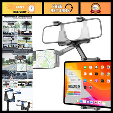 Universal Car Rear View Mirror Tablet Holder, 360° Rotatable Phone Mount for 4-1 picture