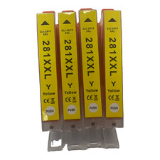 4pk CLI-281XXL yellow Ink Cartridge for Canon Pixma TS8120 TR8520 TS9520 TS9521 picture