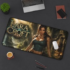 Lara Croft Desk Mat, XXL Gaming Mouse Pad, Keyboard Mat, PC Decor picture