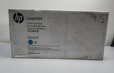 NEW GENUINE HP CE251YC SAME AS CE251A CYAN TONER CP3525 CM3530 504A  SEALED BOX picture