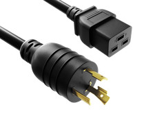 8ft NEMA L6-20P to IEC C19 PDU Power Cord, 12 AWG SJT Heavy Duty Locking, 20A... picture