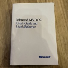 VINTAGE 1988 MICROSOFT MS-DOS USER'S GUIDE AND USER'S REFERENCE MANUAL NICE picture