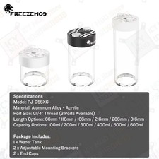 FREEZEMOD Acrylic Water Cooling Reservoir Tank OD60mm PC Pump PJ-D5SXC picture
