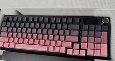 RedThunder K95 Mechanical Keyboard Wireless USB Illuminated Pink Black QWERTY picture