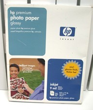 (1) Box HP Premium Photo Paper 9 mil Glossy 8-1/2 x 11 ~ C6039A ~ 15 Sheets NEW picture