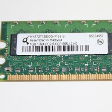 Qimonda Infineon/HP 1GB 1Rx4 PC2-5300P HYS72T128000HP-3S-B 405475-051 picture