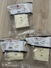 Siemon MX-SM4-20 4-Port SM Boxes Ivory. Lot Of 3. 2 In Pkgs. picture