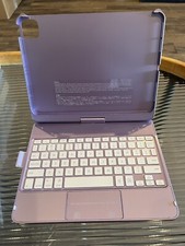 Wireless Keyboard for Tablet 7in x 10in Aluminum Alloy Light Purple picture