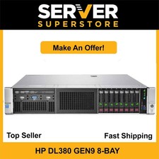 HP ProLiant DL380 G9 Server 2x E5-2640 V4=20 Cores P440ar 256GB RAM 8x 600GB SAS picture