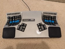 Kinesis Advantage2 KB605 Silver Ergonomic Contoured Keyboard Cherry MX Brown USB picture
