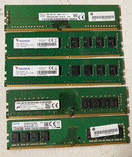 Lot of 5 Major Brand 40GB 5x8GB PC4 Mixed Speeds DIMM Desktop Memory RAM picture