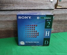 NEW Sony 2HD Floppy Diskettes Disk IBM Formatted 1.44 MB 3.5 Inch 10-Pack SEALED picture