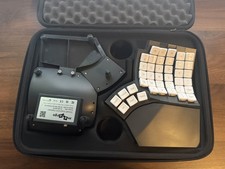 Glove80 Ergonomic Keyboard Rev 2 Grey Kailh Choc Brown Tactile + Travel Case picture