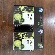 GENUINE Lot Of 2 HP 934XL Black Cartridges New Exp 2019 picture