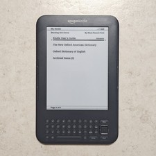 Amazon Kindle Keyboard (3rd Gen) D00901 E-Reader (Wi-Fi) - 4GB Gray #4519 picture