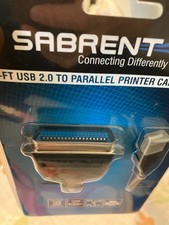 Parallel Printer Cable (Male) USB 6 Feet, IEEE 1284, Sabrent CB-CN36. picture