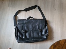 Marc New York by Andrew Marc Genuine Leather Laptop Bag Messenger , black picture