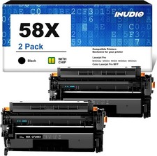 2x 58X Toner Cartridge with Chip Replacement for HP M304, M404, M406, M428, M430 picture