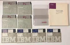 Lotus 1-2-3 V1.0 5.25” Floppy Disk Set IBM PC XT Vintage Software 1983 + Manual picture