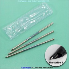 NEW BLUE MEDIUM TIP Generic Refills for Livescribe 3 Pen *3 Pieces* Switzerland picture