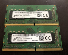 Lot of 2 -- 8GB (2x4GB) Micron/Crucial 1Rx8 DDR4 PC4-2133P Laptop Memory RAM picture