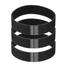 180mm GT-2 Timing Belt, 3pcs 15mm Width 2mm Pitch 3D Printing Closed Loop, Black picture