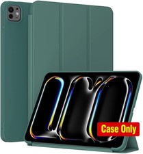 Slim Case for iPad Pro 11-Inch M5/M4 2025/2024, Lightweight Trifold Stand, Green picture
