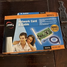 Wired Network Card & Cable Model No. NC100U-WM Sealed Network Every Damaged Box picture