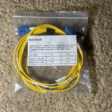 SpeedyFiberTX 1 Meter Singlemode Duplex LC to LC Optic Fiber Patch Cable 2 Pack picture