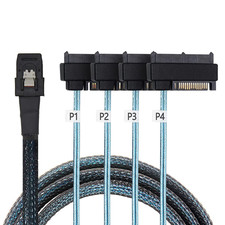 Internal 36 Pin Mini SAS SFF-8087 Host to 4 SFF-8482 Target SAS Hard Disk and S picture