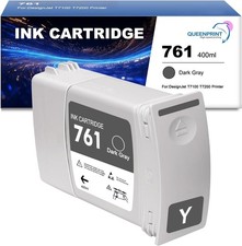 761 Dark Gray Ink Cartridge 400mL for HP DesignJet T7100 T7200 CM996A picture