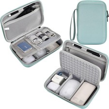 Hard Travel Electronic Organizer Case for MacBook Power Adapter Chargers Cabl... picture