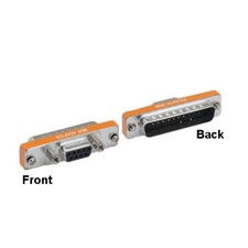 Kentek Mini DB25 Male to DB9 Female Adapter Connector Changer Serial Port RS-232 picture