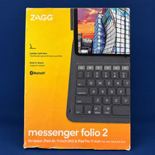 🆕 NEW ZAGG Messenger Folio 2 Keyboard Case iPad Air 11 10.9 Pro 11 Bluetooth picture